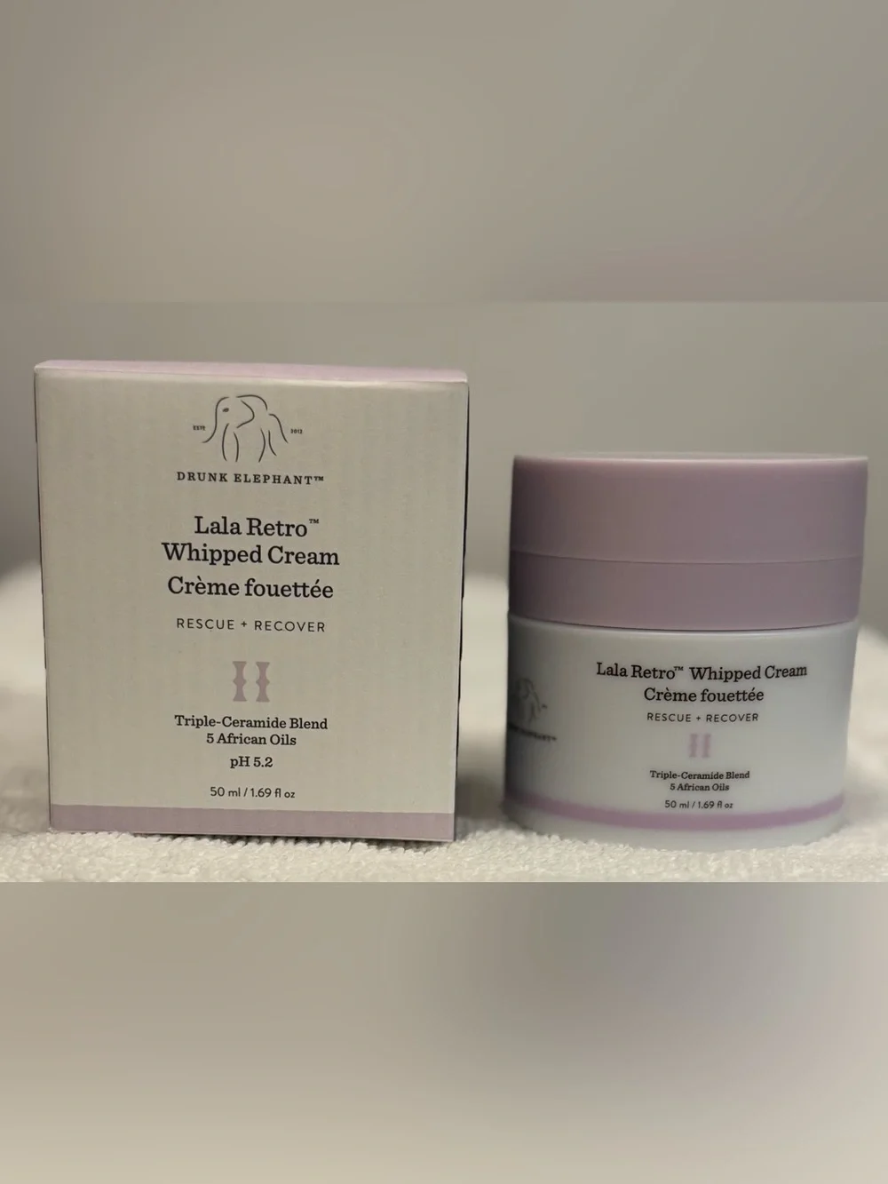 Drunk Elephant Lala Retro Whipped Cream w Triple-Ceramide & African Oils NEW